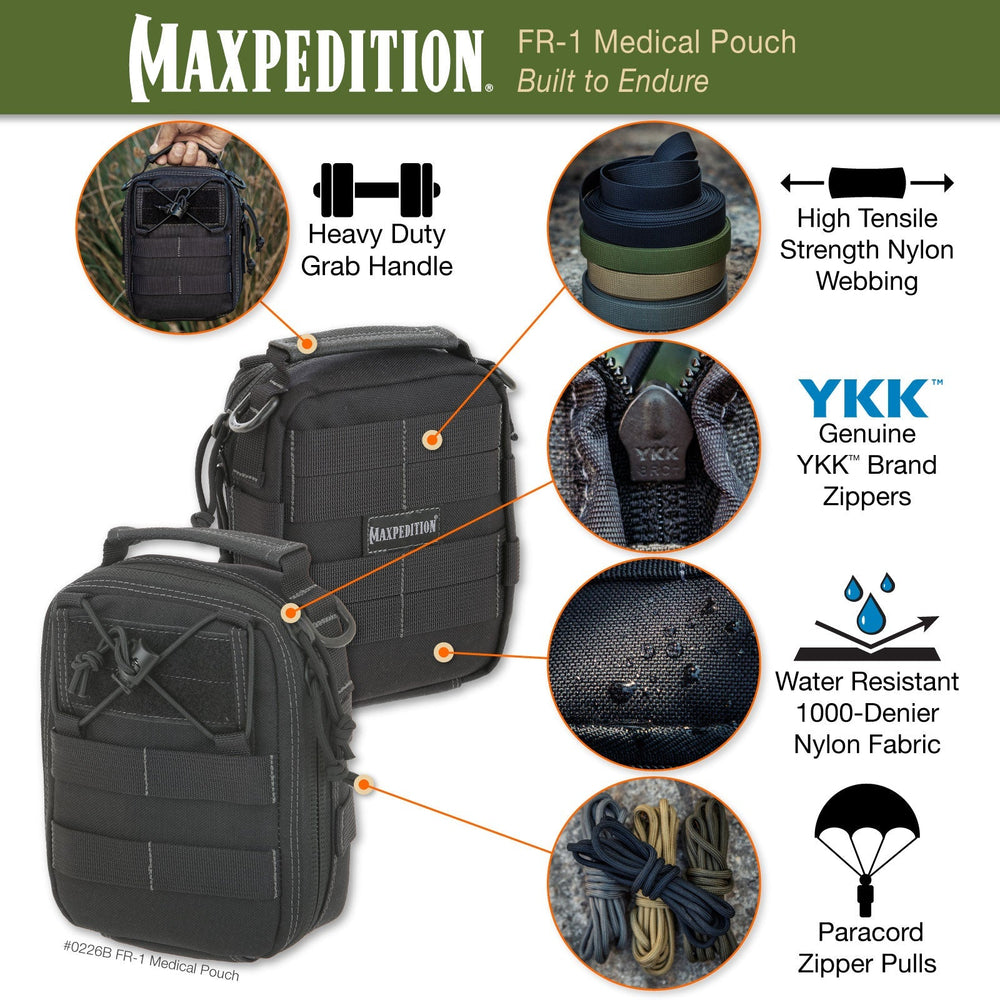 Maxpedition FR-1 Combat Wolf Grey Medical Pouch