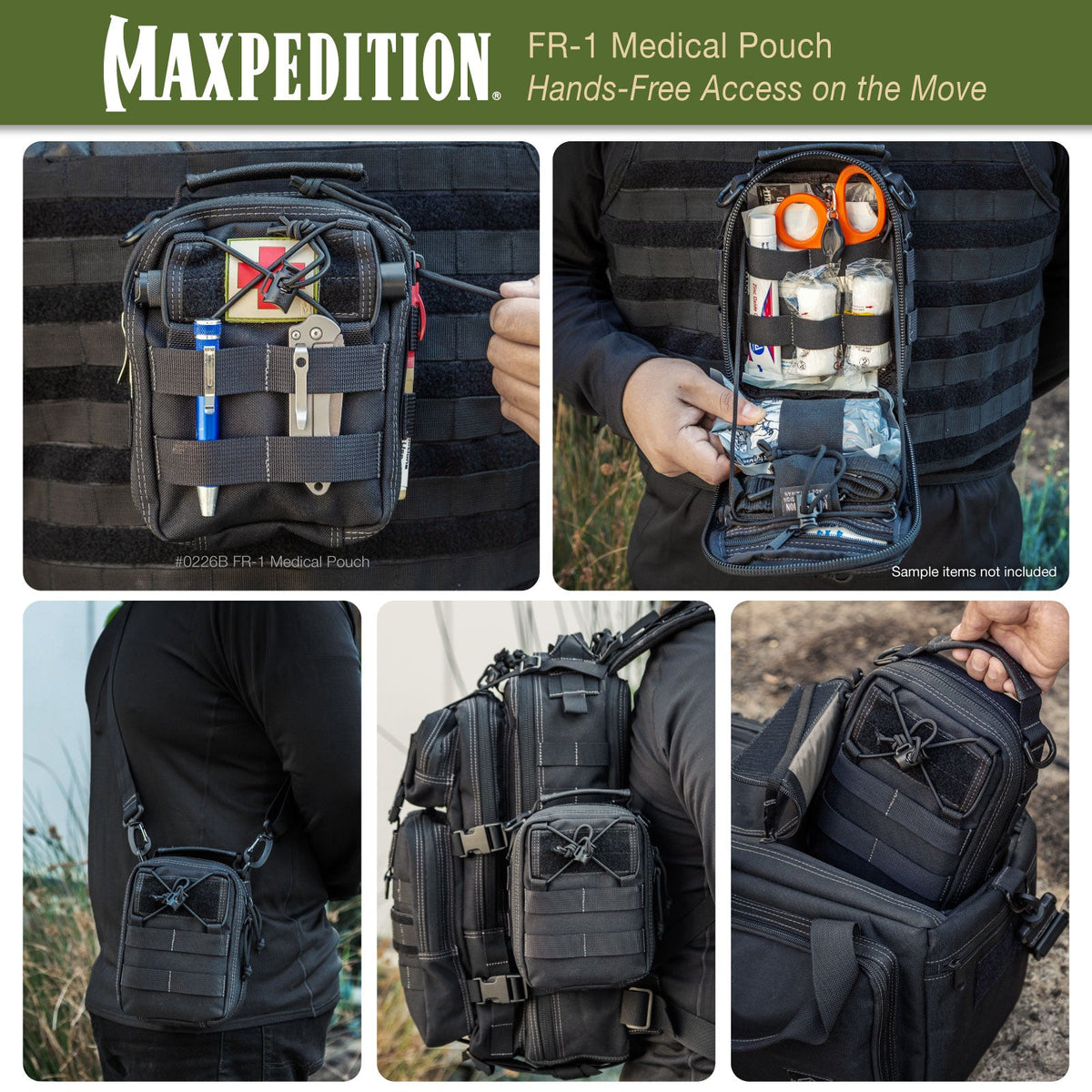 Maxpedition FR-1 Combat Wolf Grey Medical Pouch