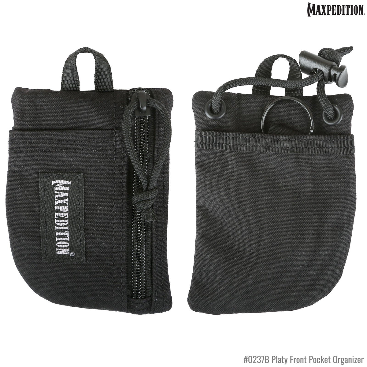 Maxpedition Platy Black Front Pocket Organiser