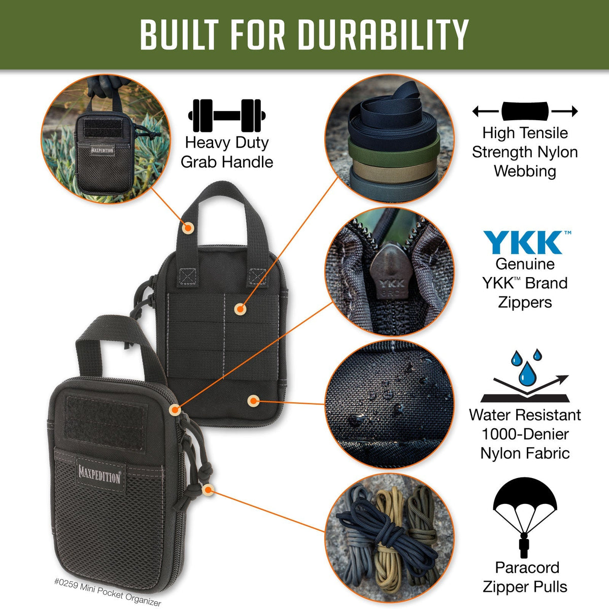 Maxpedition Mini Foliage Green Pocket Organiser