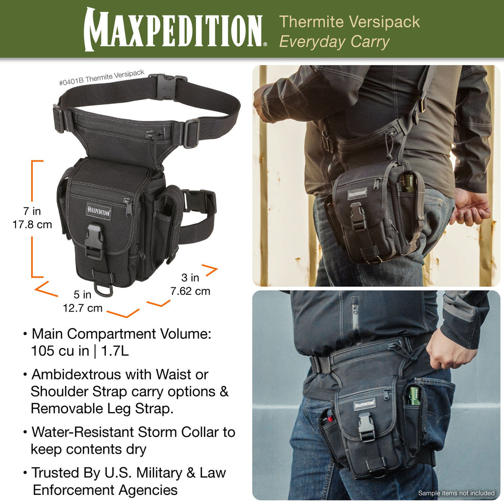 Maxpedition Thermite Black Versipack