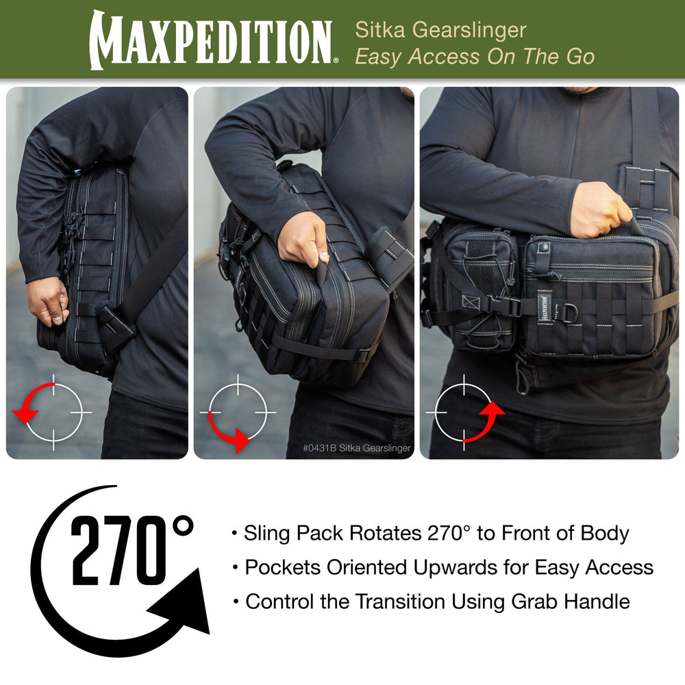 Maxpedition Sitka Black Gearslinger