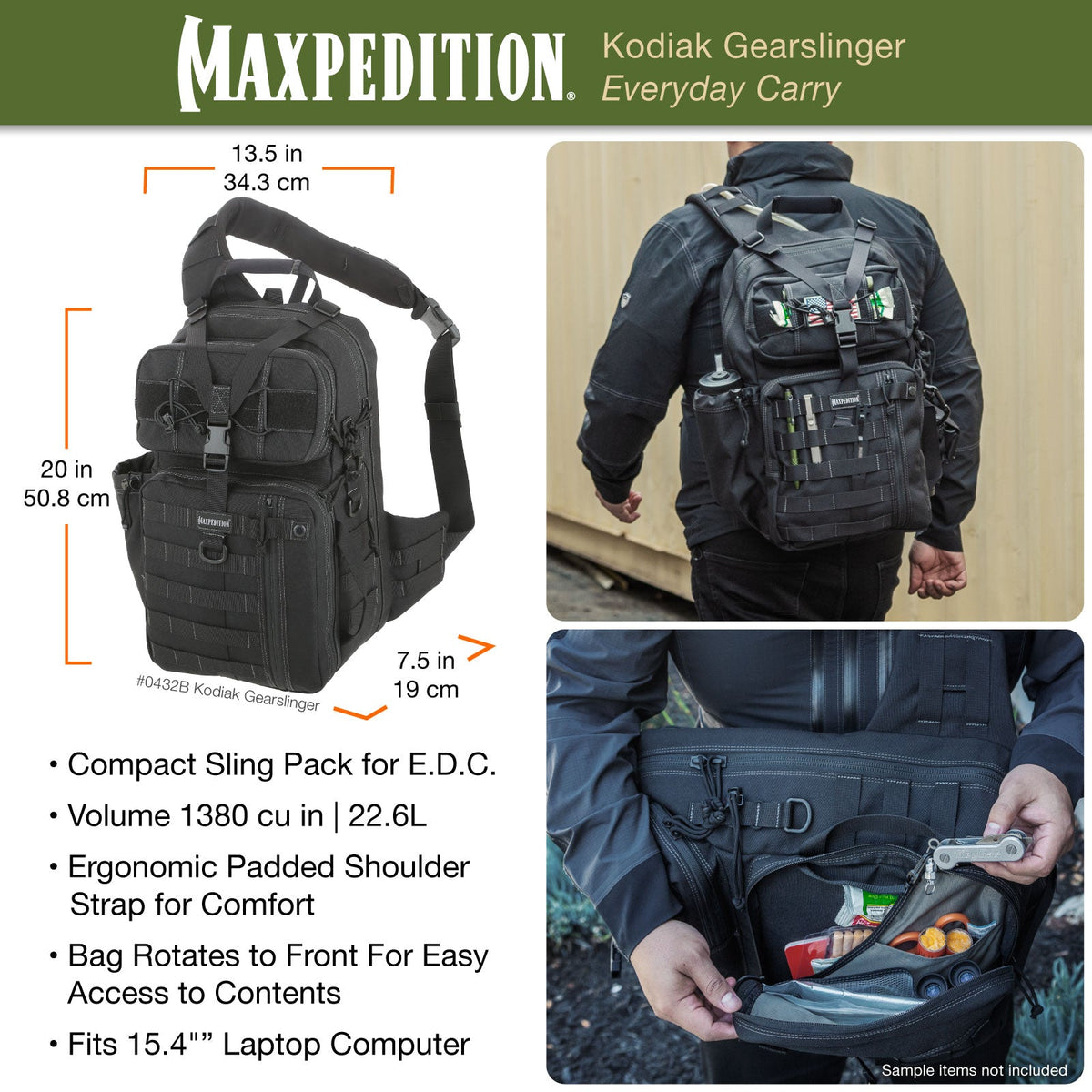 Maxpedition Kodiak Wolf Grey Gearslinger