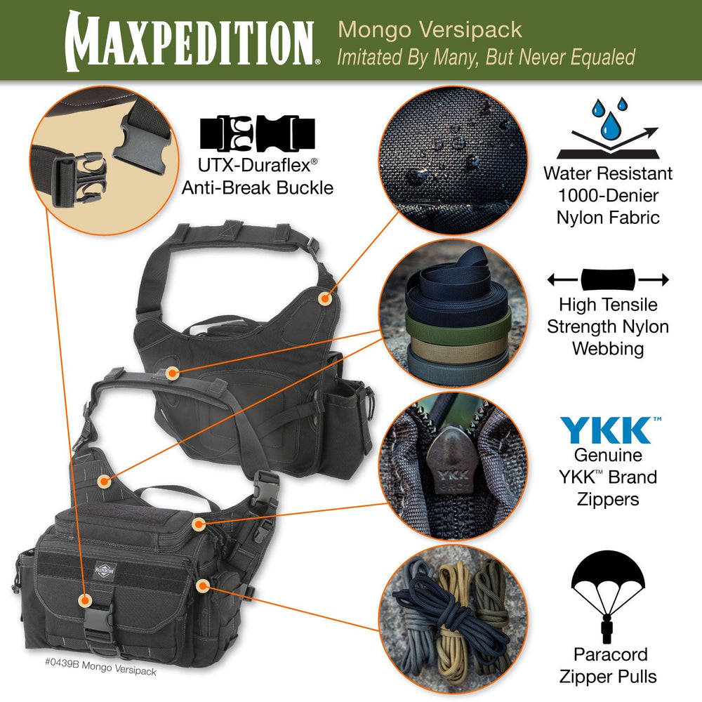 Maxpedition Mongo Black Versipack