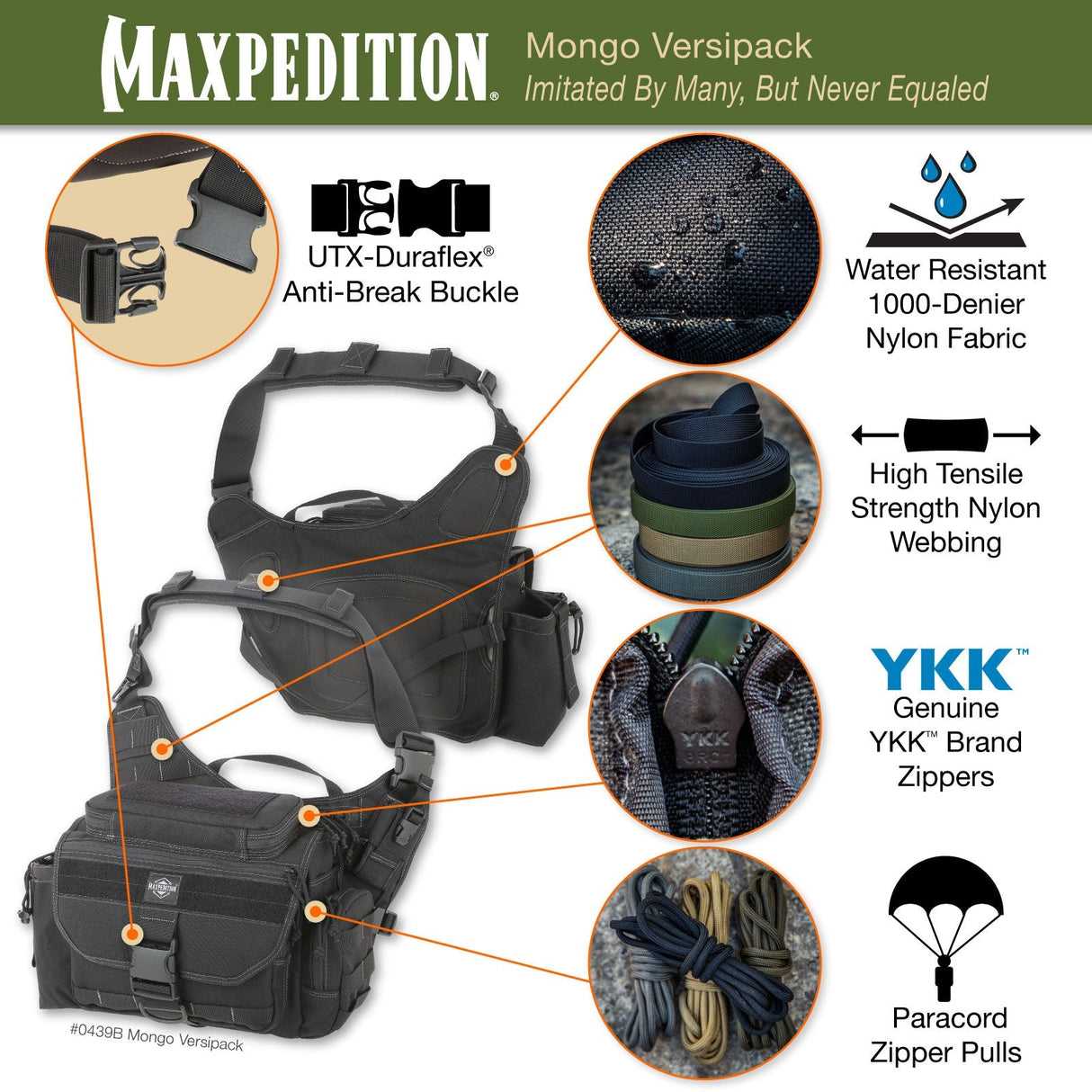 Maxpedition Mongo Khaki Versipack