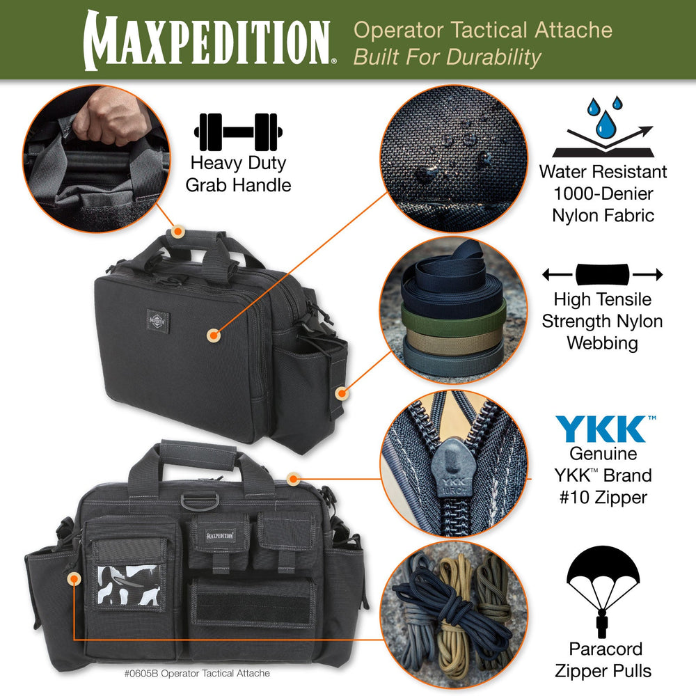 Maxpedition Operator Black Tactical Attache