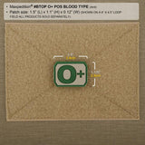 Maxpedition O+ POS Blood Type Patch