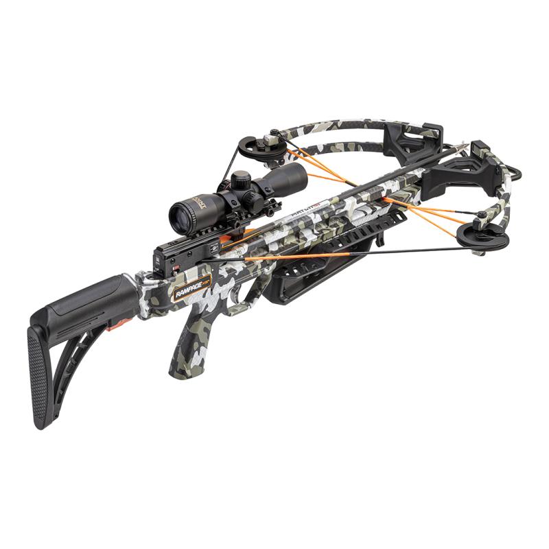 Wicked Ridge Rampage XS Compound Crossbow with Rope Sled, Adjustable Stock & Pro-View Scope