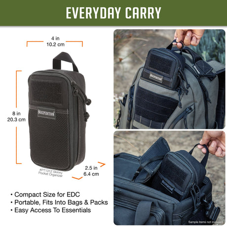 Maxpedition SKINNY Black Pocket Organiser