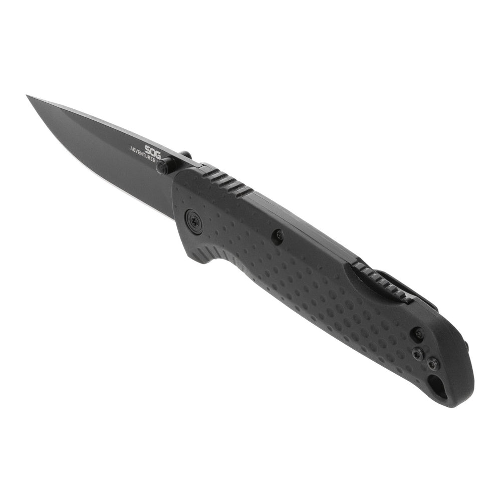 SOG Adventurer LB Black Folding Knife Blackout
