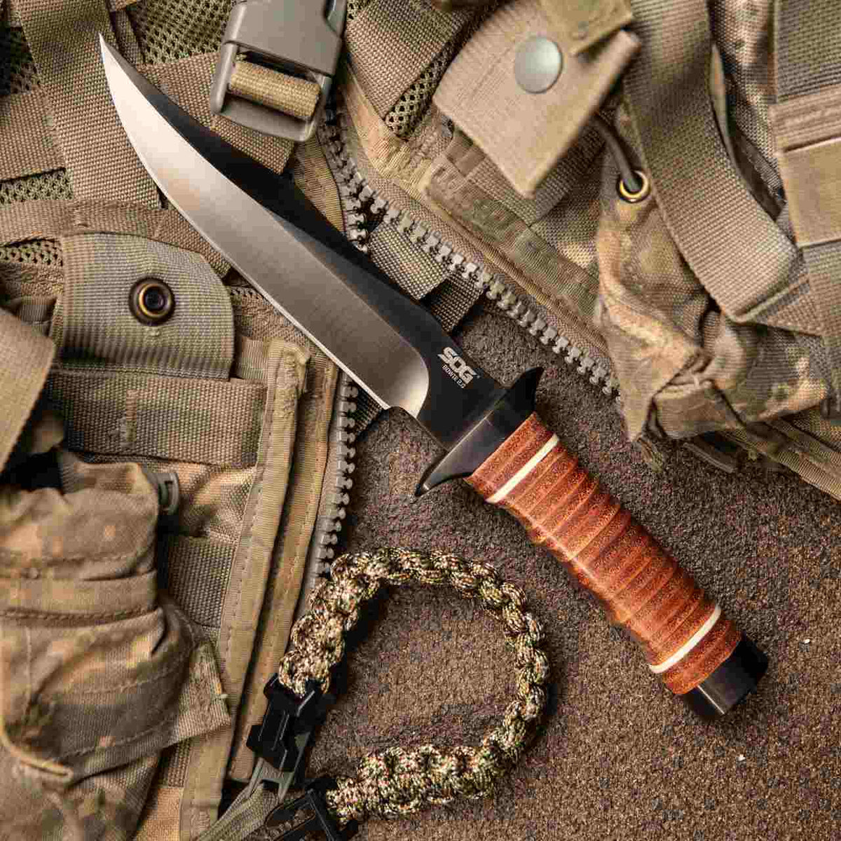 SOG Bowie 2.0 Fixed Blade Bushcraft Knife