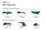 DD Hammocks Tarp 3x3m