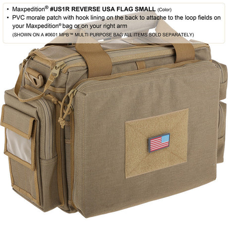 Maxpedition Reverse USA Flag Swat Patch Small