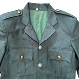 British Military Vintage Dark Green Military Style Tunic Jacket