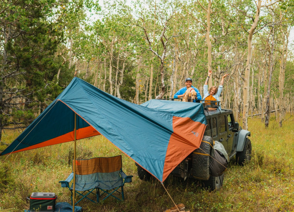 Kelty Waypoint Vehicle Tarp Shelter - Reflecting Pond/Gingerbread