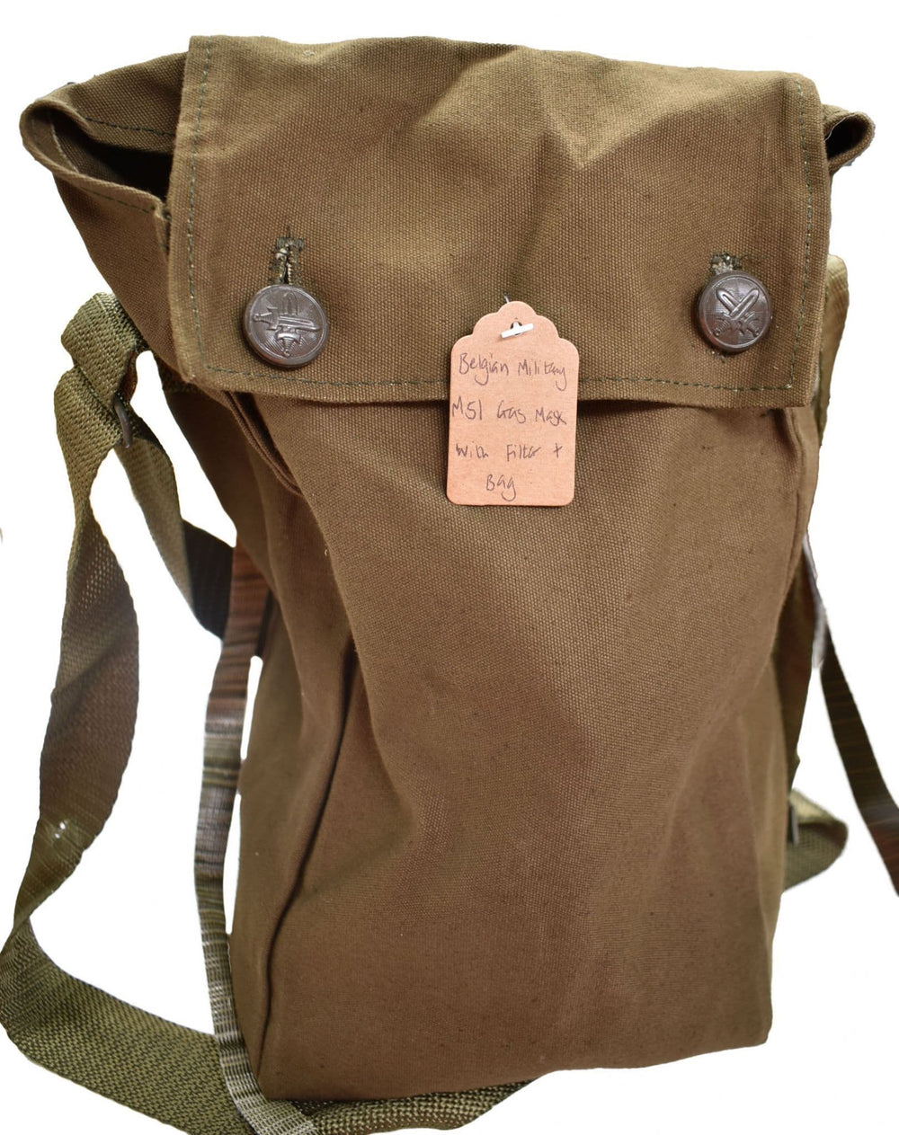 Belgian Military M51 Gas Mask With Filter & Bag