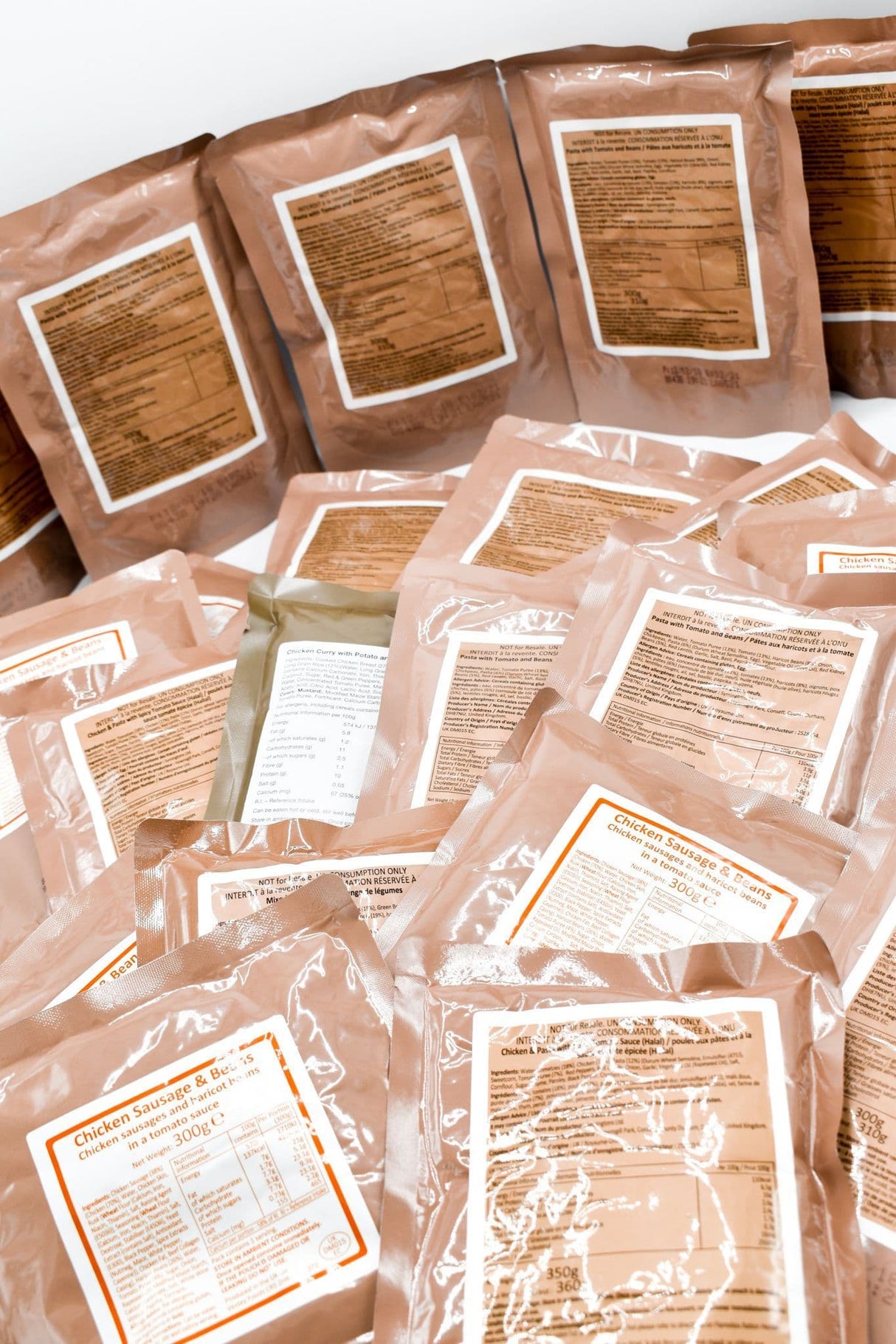 British Army Military Ration Meal Pouch x 20