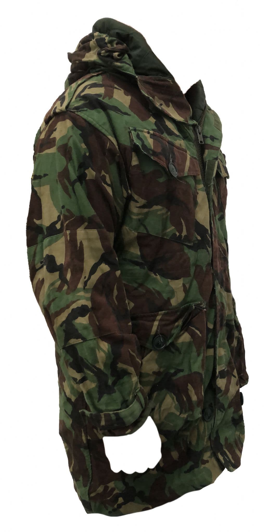 British Military Mens DPM Cold Weather Parka with Wire Hood