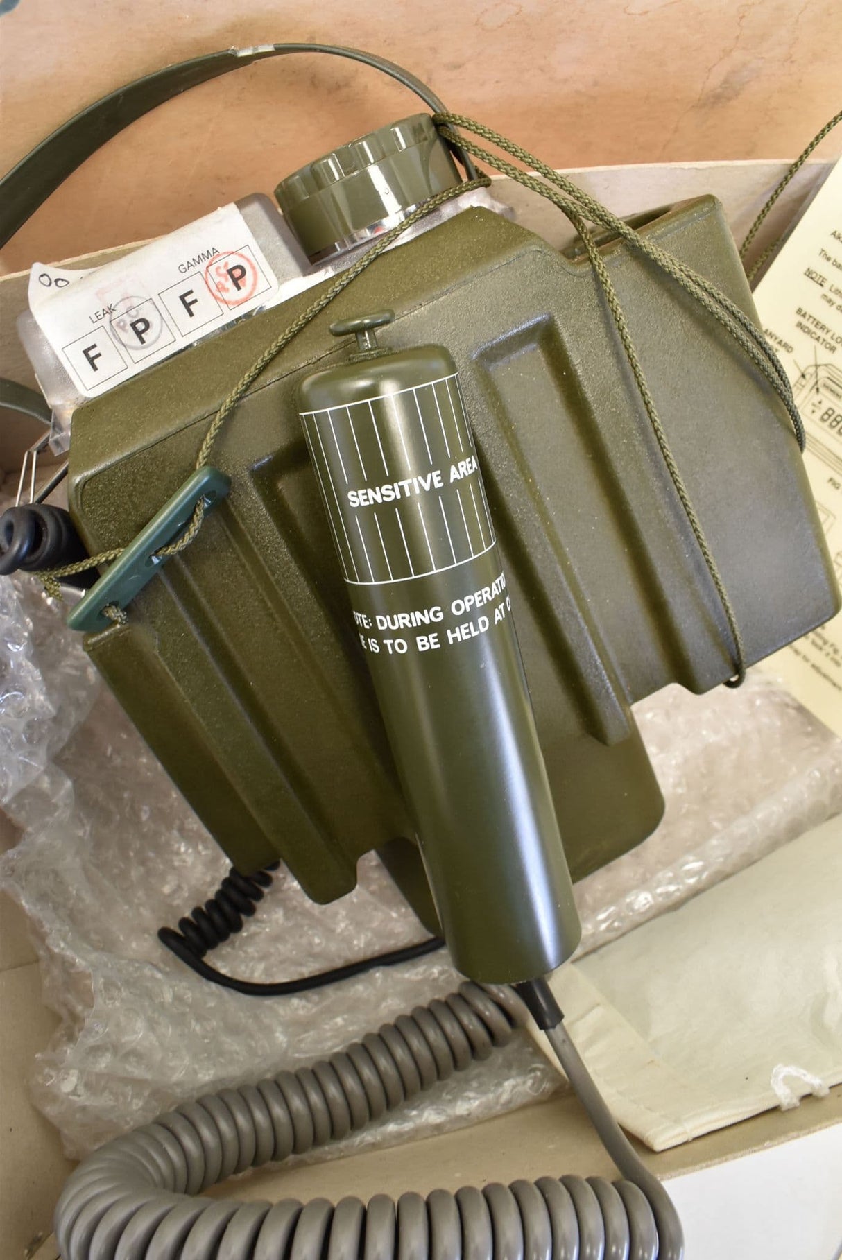 British Military PDRM82D Portable Dose Rate Meter Geiger Counter Radiation Detector