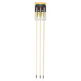 EK Archery Black Point Natural Wooden Feather Arrows 32" - Pack Of 3