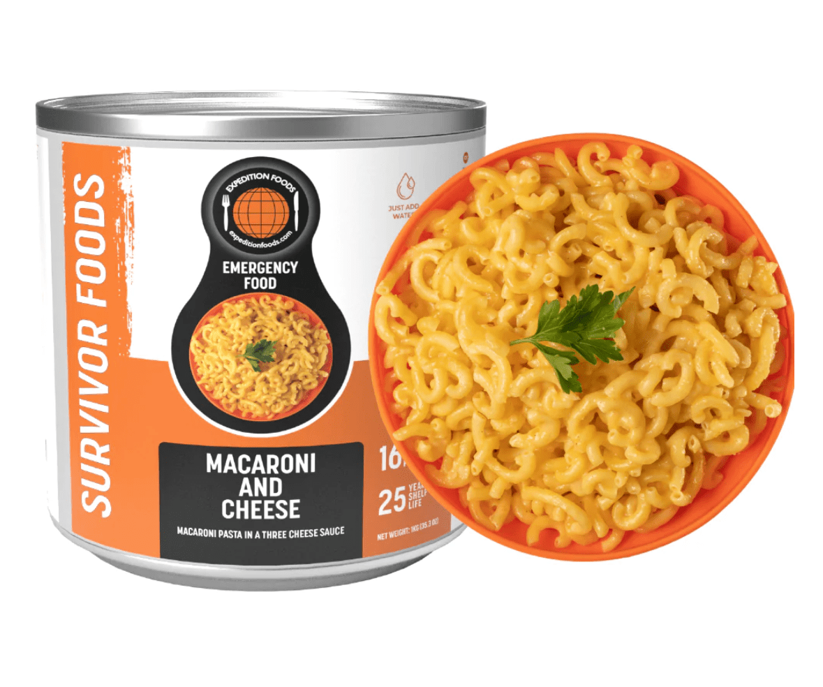 Expedition Foods Freeze Dried Meal Tin Macaroni & Cheese - 16 Servings