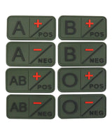 Kombat UK Tactical Blood Group Patch - Olive Green - B+