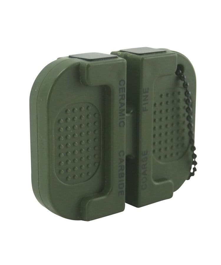 Kombat UK Deluxe Precision Knife Sharpener - Olive Green