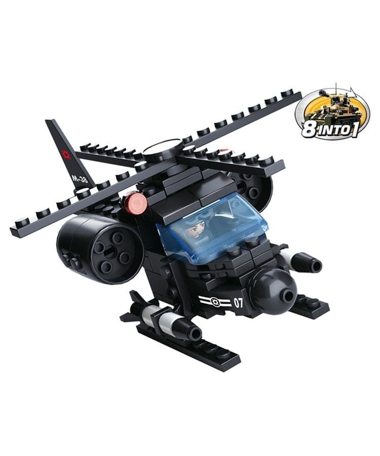 Kombat UK Sluban Helicopter Building Block Set - B0587G