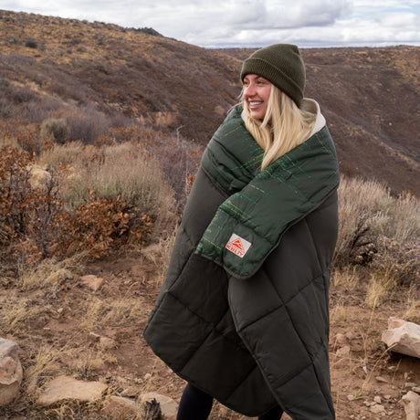 Kelty Bestie Treeline Blanket - Winter Moss