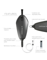 LifeStraw Peak Series 3L Gravity Filter System - Dark Grey