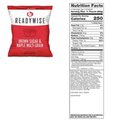 ReadyWise 120 Serving Breakfast Freeze Dried Vegetarian Meals