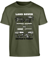Kombat UK Kids Landrover T-shirt - Olive Green