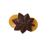 US Army Vintage Major Oak Leaf Pin - Brown